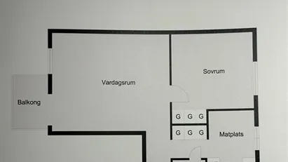 Ljus och central 2:a med balkong – Centralvägen, Upplands Väsby